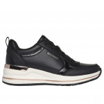 Skechers Billion 2 Fine Shine női fűzős sneaker cipő 177345-BLK