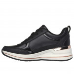 Skechers Billion 2 Fine Shine női fűzős sneaker cipő 177345-BLK