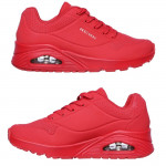 Skechers Uno Stand On Air női fűzős sneaker cipő 73690-RED piros 06228