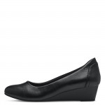 Jana Soft Line női telitalpú körömcipő 22376-42-001 fekete 07192