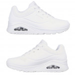 Skechers Uno Stand On Air női fűzős fehér sneaker cipő 73690-W