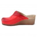 Leon 1002-RED női bőr klumpa