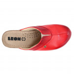 Leon 1002-RED női bőr klumpa