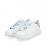 Rieker Revolution női fűzős fehér sneaker félcipő W1201-81