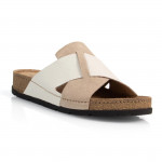 Batz Marina beige mix női papucs