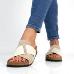 Batz Marina beige mix női papucs