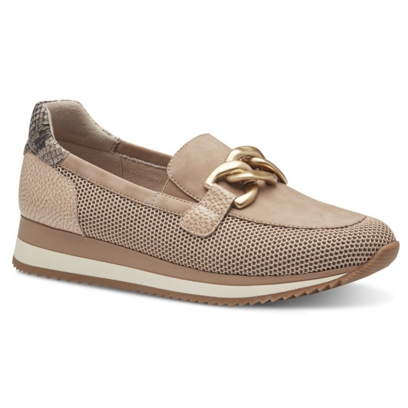 Jana női mokaszin félcipő 24766-42-341 taupe mix 07211