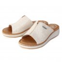 FlyFlot női fix pántos kényelmi papucs 59G07-KG bézs araany kombi 07267