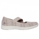 Skechers Be-Cool Sweet Knit női balerina cipő pánttal 100648-TPE taupe