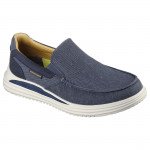 Skechers Proven Suttner férfi bebújós (slip on) vászoncipő 204785-NVY Férfi Skechers