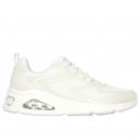 Skechers Tres-Air Uno Glit Airy női fűzős sneaker cipő fehér 177411-WHT