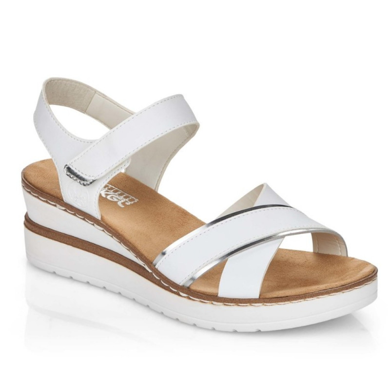 Rieker női telitalpú tépőzáras szandál V38G9-80