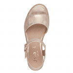 Jana női telitalpú szandál tépőzárral 28365-42-522 rosegold 07223