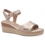 Jana női telitalpú szandál tépőzárral 28365-42-522 rosegold 07223 Női Jana