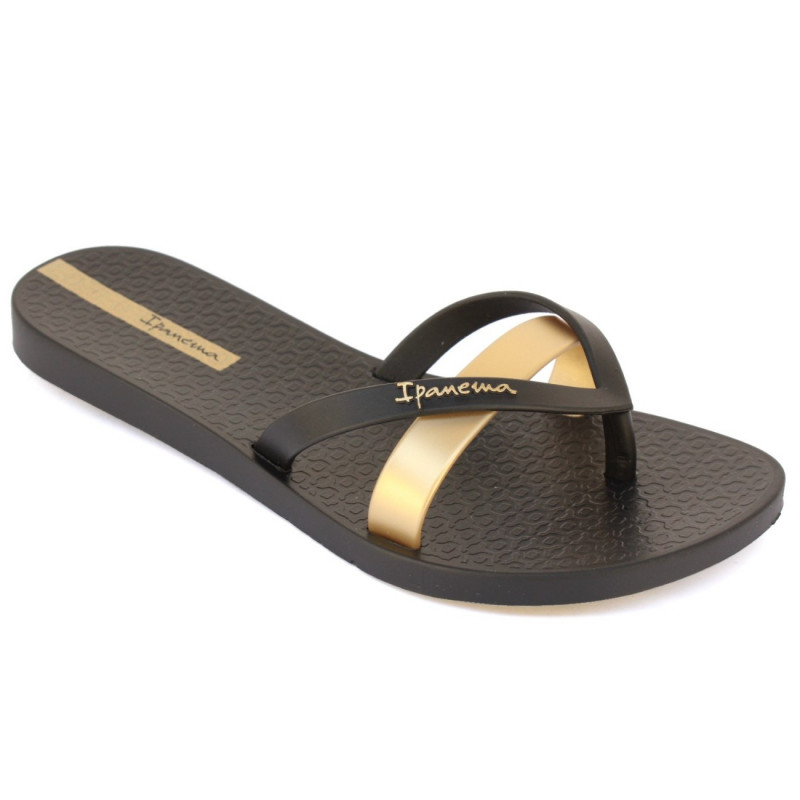 Ipanema Kirei női flip-flop papucs 81805-AT156 fekete arany 07257
