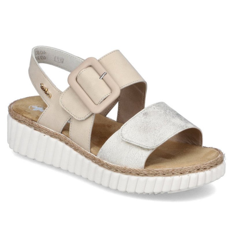 Rieker női tépőzáras platformos szandál 69260-60