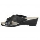 Patrizia női keresztpántos telitalpú papucs 2218-NERO 07278