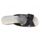 Patrizia női keresztpántos telitalpú papucs 2218-NERO 07278