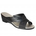 Patrizia női keresztpántos telitalpú papucs 2218-NERO 07278 Női Patrizia