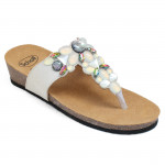 Scholl Palau Flip-flop női telitalpú bioprint papucs F29877-2151 07285 Női Scholl