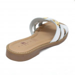 Agora by Patrizia női fixpántos bőr papucsEL27-BIANCO 07310