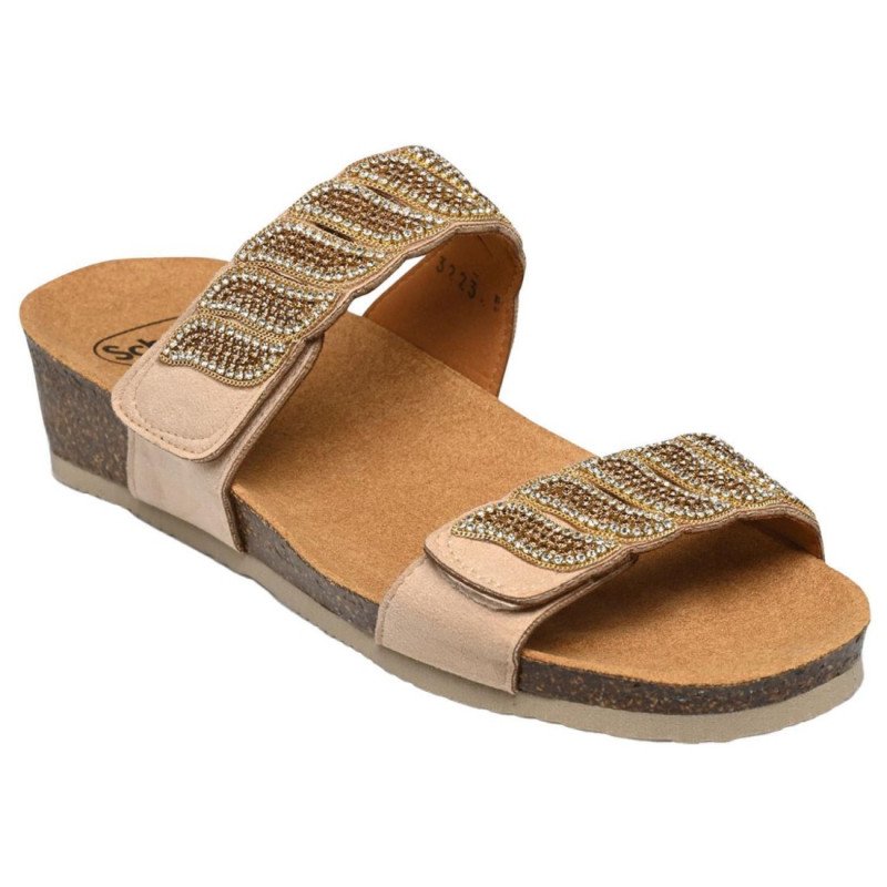 Scholl Doha 2 Straps női telitalpú bioprint papucs F31339-1002 07311