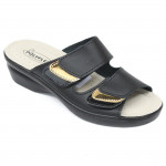 Polyflex női tépőzáras bőr papucs 547936 07353 Női Polyflex