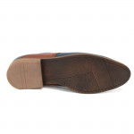Lavaggio férfi elegáns bőr félcipő kék barna mix 2203-M-B3GR 07293