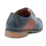 Lavaggio férfi elegáns bőr félcipő kék barna mix 2203-M-B3GR 07293