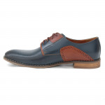 Lavaggio férfi elegáns bőr félcipő kék barna mix 2203-M-B3GR 07293