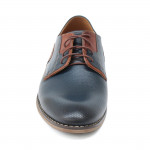 Lavaggio férfi elegáns bőr félcipő kék barna mix 2203-M-B3GR 07293