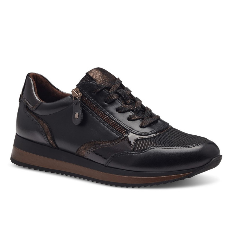 Jana női sportos sneaker fűzős cipzáras félcipő 23774-43-095 07386