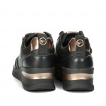 Tamaris fűzős cipzáras női sportos sneaker félcipő fekete 23721-42-096 07390