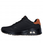 Skechers Uno Suited On Air férfi fűzős sneaker cipő fekete 183004-BBK