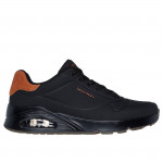Skechers Uno Suited On Air férfi fűzős sneaker cipő fekete 183004-BBK