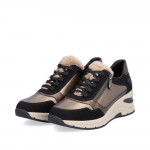 Rieker női sportos fűzős cipzáras sneaker félcipő N9301-90
