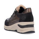 Rieker női sportos fűzős cipzáras sneaker félcipő N9301-90