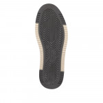 Rieker férfi barna fűzős-cipzáras bőr sneaker félcipő 17502-25