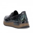 Rieker női bebújós lakk multikolor mokaszin félcipő 58960-90