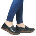 Rieker női bebújós lakk multikolor mokaszin félcipő 58960-90