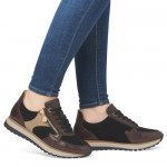 Rieker női sportos fűzős cipzáras sneaker félcipő 49010-25