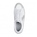 Skechers Hiland -Quite Chic női fűzős sportcipő fehér ezüst 185170-WSL