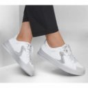 Skechers Hiland -Quite Chic női fűzős sportcipő fehér ezüst 185170-WSL
