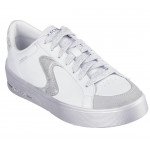 Skechers Hiland -Quite Chic női fűzős sportcipő fehér ezüst 185170-WSL Női Skechers
