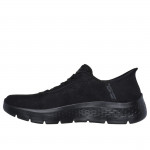 Skechers Slip-ins Go Walk Flex Mali női textil bebújós-fűzős sneaker 124837-BBK