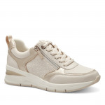 Tamaris fűzős cipzáras női sportos sneaker félcipő 23721-42-430 07403 Női Tamaris