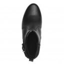 Jana női cipzáras fekete bokacipő 25374-43-001 07426
