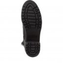 Marco Tozzi női fűzős-cipzáras fekete bőr bakancs 25259-43-001 07428