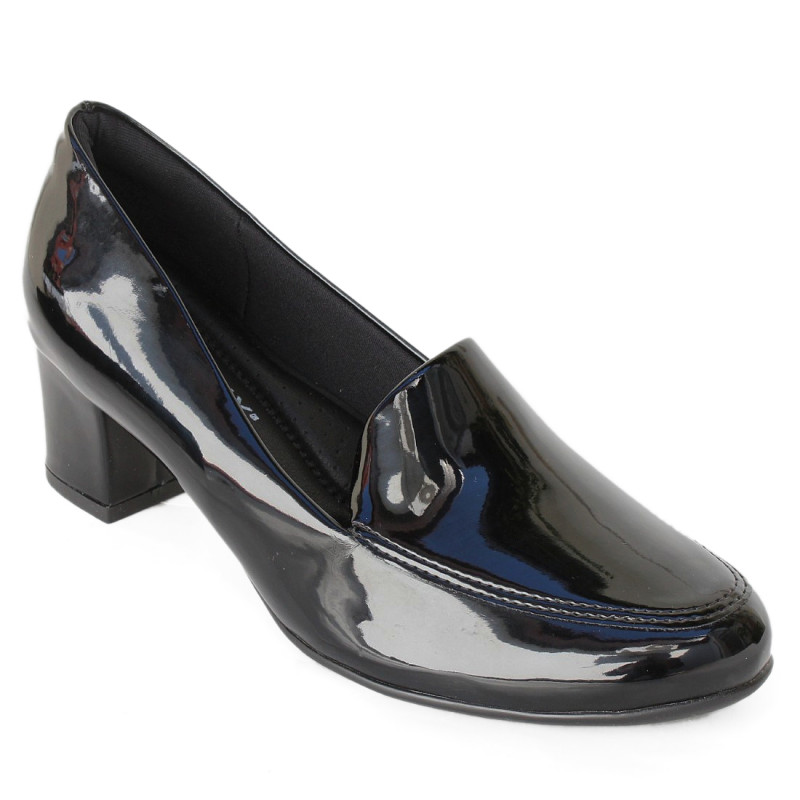 Piccadilly női fekete lakk körömcipő 10102-1138 07433