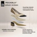 Piccadilly női telitalpú körömcipő fekete 143211-1 07432